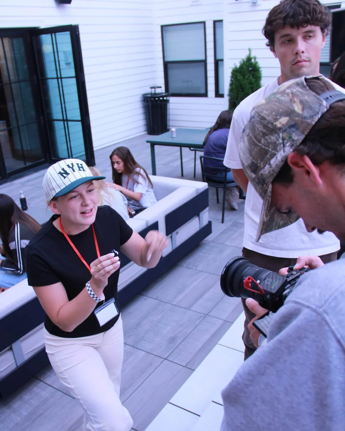 Behind the scenes on a Welborn Media Group social content shoot